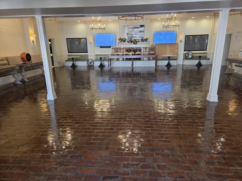 cleaning office area